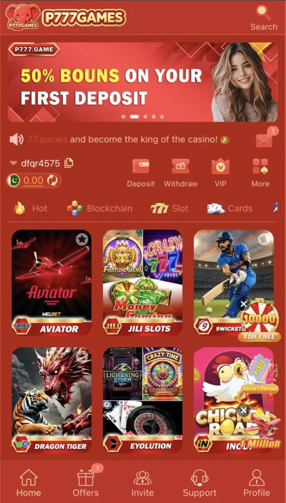 P777 Game - Real Money App