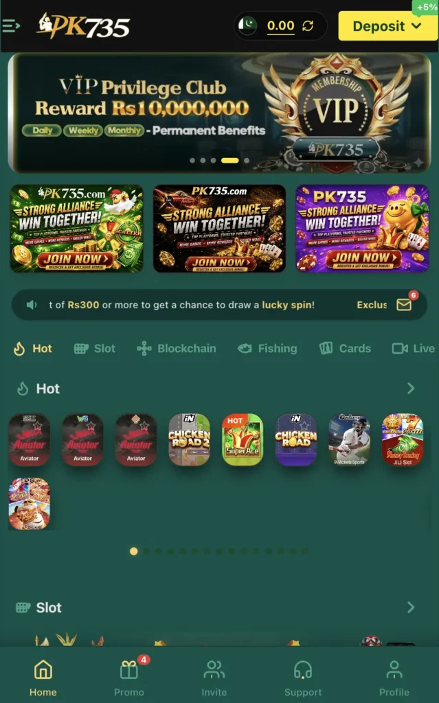 PK735 Game - Real Money App