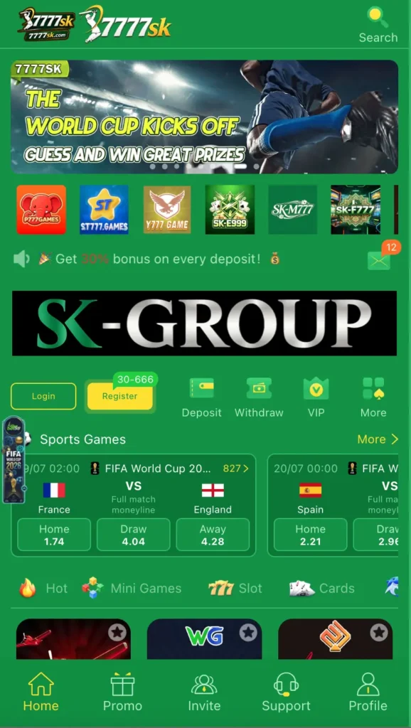 7777sk game - best earning platform